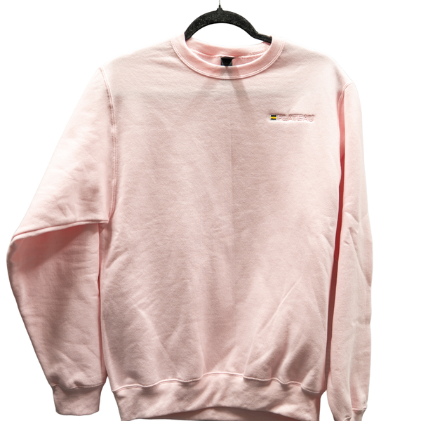 CHERRY BLOSSOM EMBROIDERED FLEECE CREWNECK