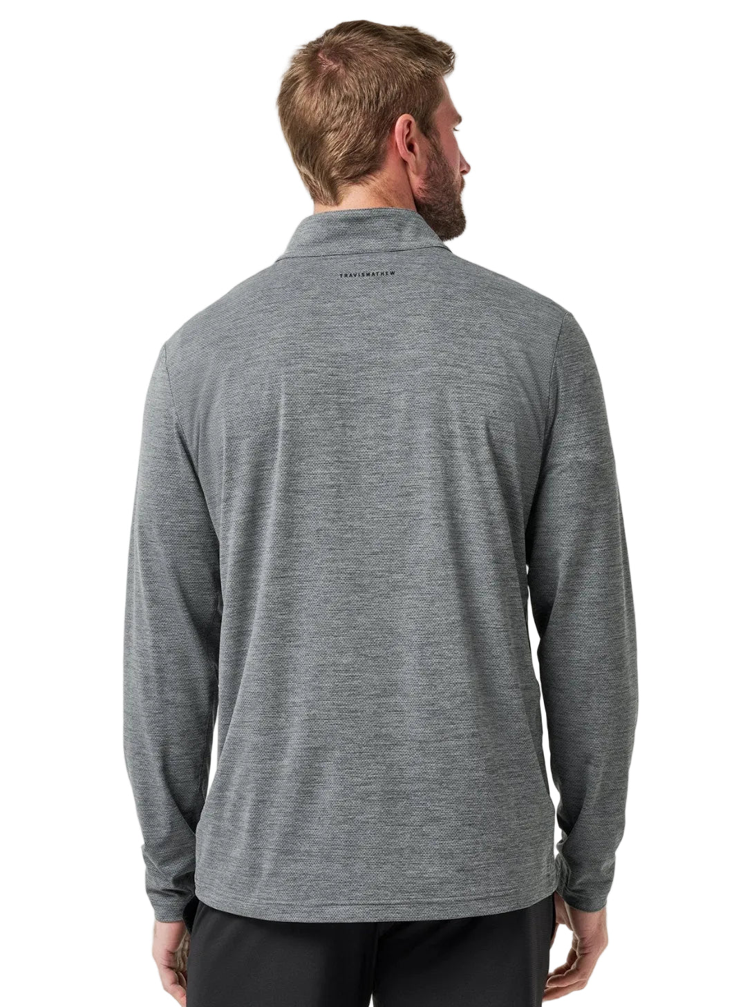 TRAVIS MATTHEW GRAY QUARTER-ZIP