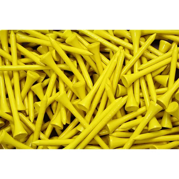 PLATEAU YELLOW GOLF TEES PACK OF 4