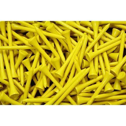 PLATEAU YELLOW GOLF TEES PACK OF 4