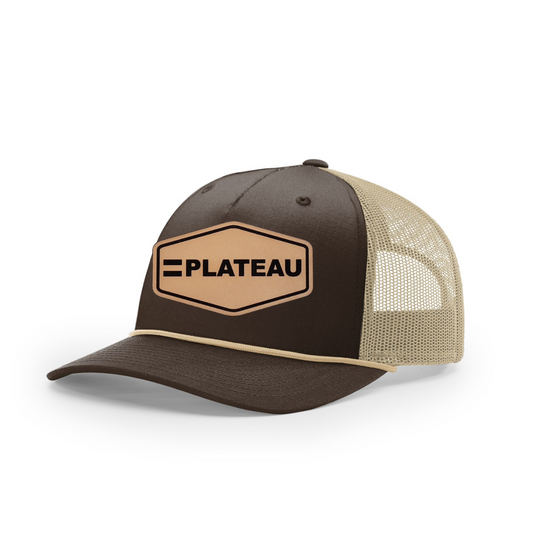 PLATEAU RICHARSON 112 BROWN/KHAKI/KHAKI FIVE-PANEL ROPE HAT