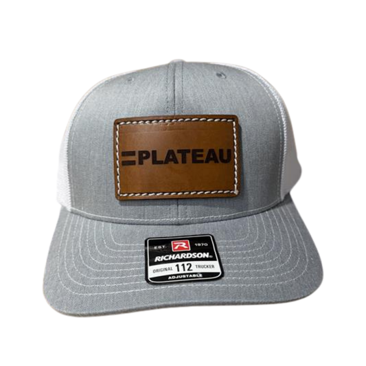 PLATEAU RICHARDSON 112 HEATHER GRAY & WHITE TRUCKER CAP