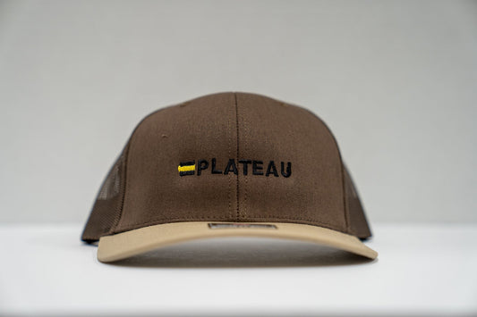 PLATEAU RICHARDSON 112 BROWN & KHAKI TRUCKER CAP