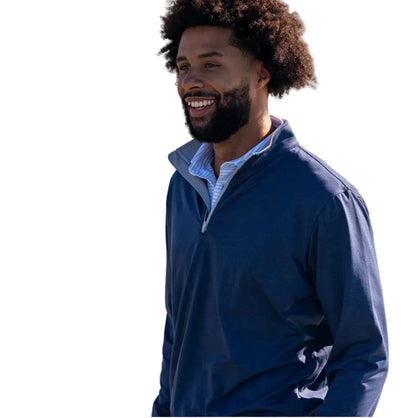 BLUE CYPRESS THE ISSAC NAVY QUARTER-ZIP