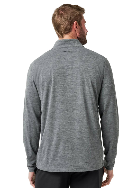 TRAVIS MATTHEW GRAY QUARTER-ZIP