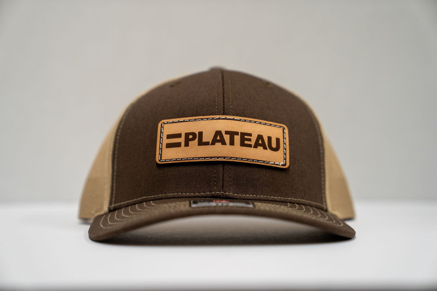 PLATEAU RICHARDSON 112 BROWN & TAN TRUCKER SNAPBACK CAP