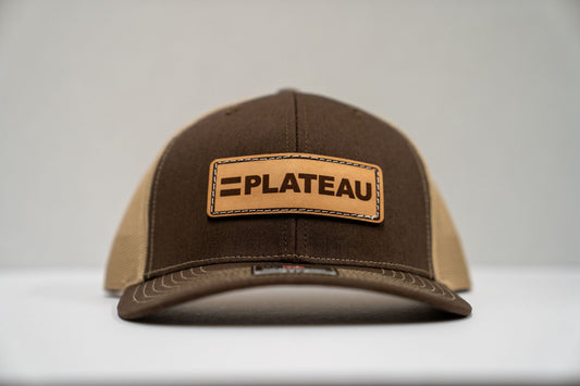 PLATEAU RICHARDSON 112 BROWN & TAN TRUCKER SNAPBACK CAP